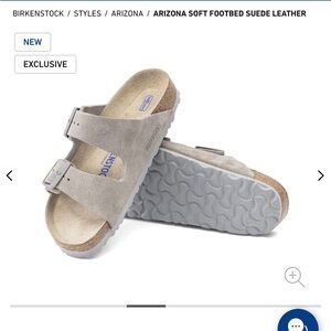 Birkenstock Arizona in Stone Coin